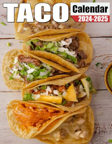 Taco Calendar 2024 - 2025: Monthly Planner Jan 2024 to Dec 2025, Thick & Sturdy Paper, Unruled Blocks, Eco Friendly, Great Gifts For Beloved Fan
