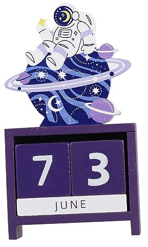 1 x Schreibtischkalender, Bürodekoration, Schreibtischkalender, Block, Schreibtisch, Kalender, kreativer Kalender, Weihnachten, Schreibtischkalender, Ornament, Holz, Kind,
