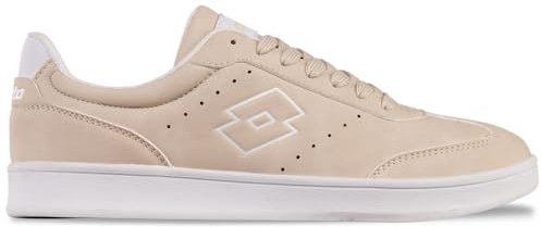 Lotto ISKAR Unisex Sneaker, BEIGE/White, 42 EU