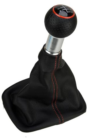 FQYYWL Schaltknauf Für Polo Für Passat Für Golf MK1 MK2 MK3 MK4 Lupo 5-Gang-Auto-Schalthebel-Kofferraumabdeckung Schaltknauf Shifter
