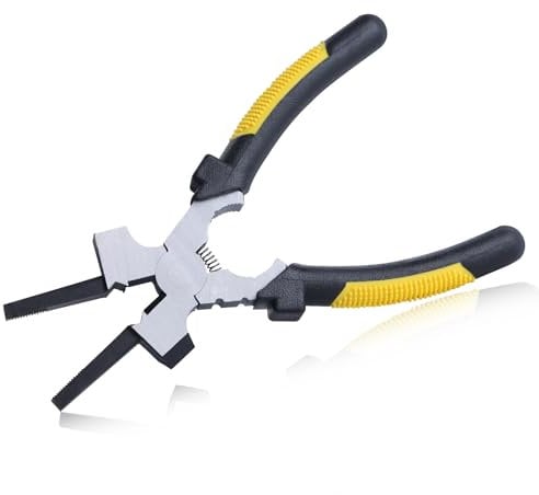 LEONTOOL 7-Inch MIG Welding Pliers with Measurement Holes MIG Nozzle Cleaner Wire Cutter Professional MIG Pliers Multi-Function Welding Tools for Welding, Electrical, Mechanical, Workshop and Home Use