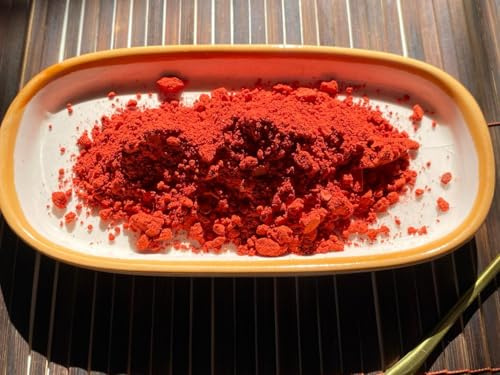Moroccan AkherFassi Powder for Lip and Hair musk and Blusher Natural Poppy Petal and Pomegranate. (Red, 10gm)