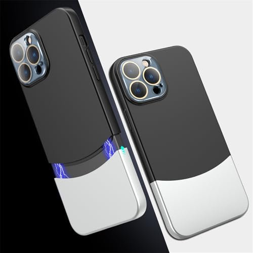 Tybiky Compatible con iPhone 11 Cámara Protector de Objetivo Carcasa Mate PC Duro Colores Contraste con Costuras 2 en 1 Funda Ultra Delgada Resistente a los Arañazos Funda Slim Cover para iPhone 11,