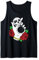 Skelett Gesicht Halloween Design Lustige Uhr Damen Tank Top