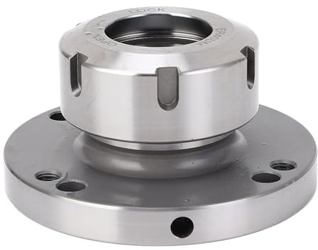 Mandrin à Pince ER40 Mandrin de Tour à Pince en Acier au Carbone Remplacement Compact 100 Mm de Diamètre pour Fraiseuse CNC, Support de Pince de Serrage pour Tour Fraiseuse CNC,