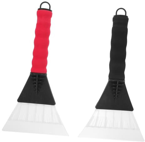 GLEAVI 2stücke Schaufel Für Auto Mit Gummimanschette Schneekratzer Und Schneeschaber Für Windschutzscheibe Eiskratzer Aus Kunststoff Leicht Für Schnee Und EIS