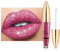 Lipgloss Glänzend, Flüssiger Lip Oil 3D Glitzer Feuchtigkeitsspender Lang anhaltende Lip Gloss, Lippen Care Lippenöl Lippenpflege für Trockene Lippen, Metallic Shimmer Liquid Lipstick