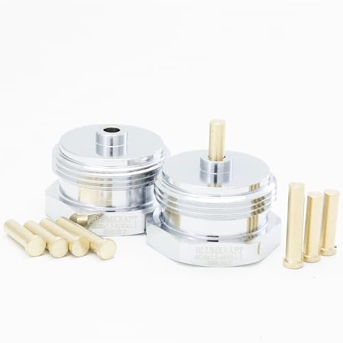 BLUMKRAFT 2 Stück Adapter aus Metall für Herz, SAR/COMAP, Schaumstoffbrücke, MYJAVA M28 x1,5 auf M30 x 1,5 für Thermostat/Thermostatkopf M30 x 1,5 männlich (M28 Short)