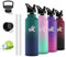Botella Agua Acero Inoxidable, 500ml Botella Agua Niños, sin BPA, Cantimplora Infantil, A Prueba de Fugas, con Pajita, Mantiene 24H Frio/12H Calor, Termo Cafe para la Escuela, Viajar, Yoga, Oficina