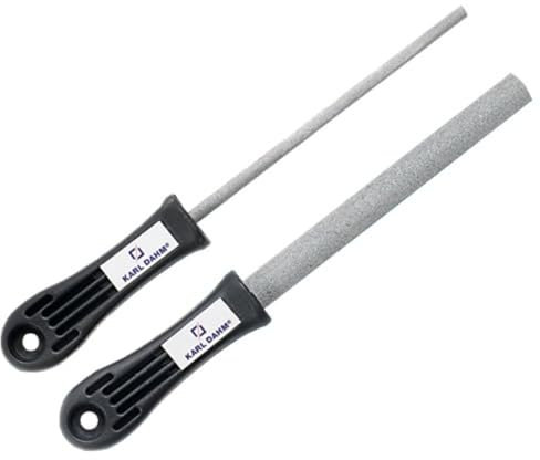 Karl Dahm® Lot de 4 limes à main diamantées K200 - Limes de précision pour carrelage, céramique, pierre naturelle, métal et verre - Design ergonomique pour un ponçage fin et des surfaces parfaites
