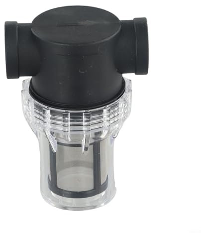 Yjdoorplay Filtro per tubo di irrigazione, per irrigazione da giardino, schermo a rete in linea, filtro per tubi, filtro per pompa dell'acqua, per tubo dell'acqua di ingresso (3/4 80 maglie)
