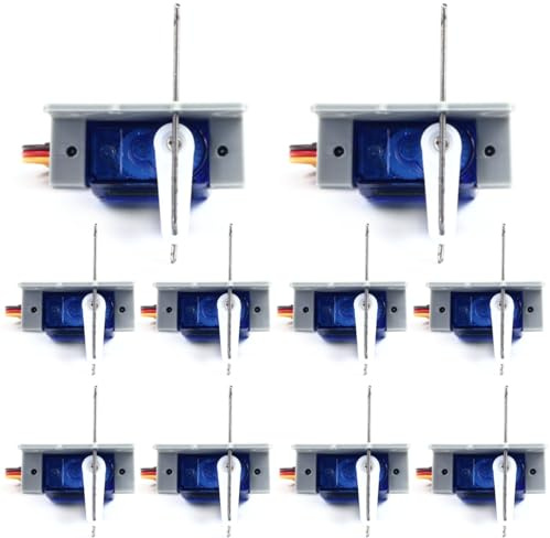 Overdrive-Racing 10 x Servo Weichenantrieb - Spur 0, H0, TT, N, Z - Servoantrieb Unterflur - SG90