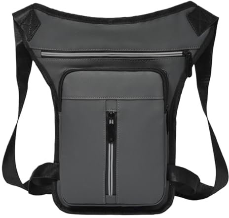 Damen -Drop -Beinbeutel - Premium -PU -Leder -Hüftgürtel -Pack, Einstellbare Motorrad -Seitentasche | Taktisches Oberschenkelholster, Wasserdichte Taillenschlinge, Festival Utility Satchel Für Reisewa