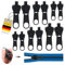 Reisverschluss-reparaturset,12Pcs Reißverschluss-zipper Schieber Ersatz,Abnehmbare Reißverschluss Zipper Pull Fixer Reißverschluss Reparatur Set für Universal Reißverschluss,Kleidung,Bettzug, Gepäck