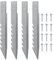 NPXUAMTJ 4pcs Zaun Nach Anchors Kits Hochleistungsstahl Zaun Post Reparatur.