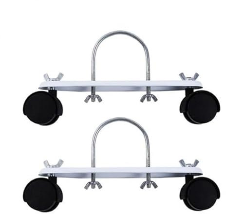 B Baosity 2x 1 Paire de Supports de Chauffage électrique Au Fioul, Roue Noire