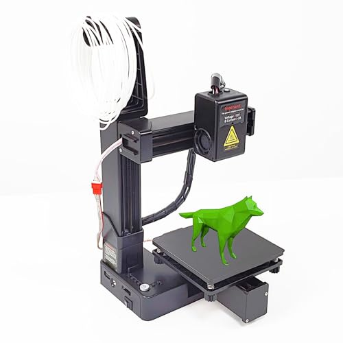 EIMSOAH Frequenzabteilung Multiplexing 3D -Drucker, Hohe Genauigkeit Schneller Heizung Kompakter Anfänger 3D -Druckmaschine für Bildung (Schwarz)