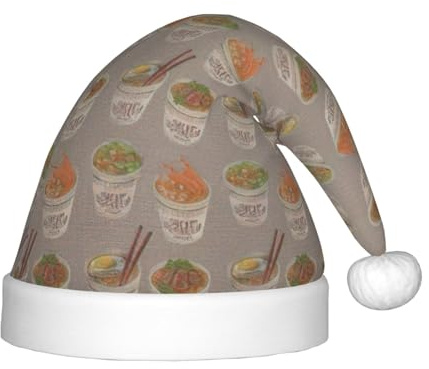 SDEGTHO Egg Cup Noodle Ramen Kids Santa Hat Red Santa Comfortable Christmas For Children Holiday Xmas