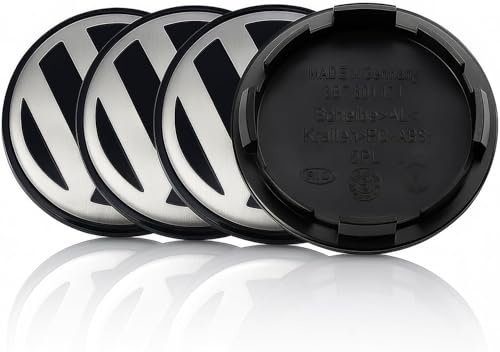 4 Stück Nabendeckel für VW 65mm Radnabendeckel Felgendeckel Felgenkappen Nabenkappen Wheel Caps Radnabenabdeckung