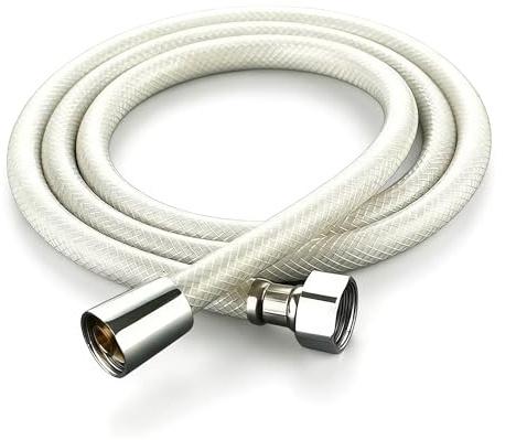 Tubo flessibile doccia in PVC in diverse lunghezze 1,5 m, 2 m, 3 m, 4 m, 5 m, 6 m, 8 m, 10 m (1000 centimetri)