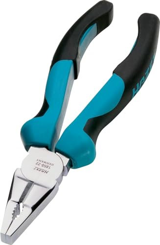 HAZET Kombinationszange 1850-22 I Induktiv gehärtete Schneiden (Härte: 60 HRC) I Ergonomischer 2-Komponenten-Griff I Für präzises Schneiden von Materialien
