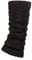 Elle Ladies 1 Pair Chunky Cable Knit Leg Warmers - Black One Size
