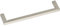 SIRO 2108-136ZN21 Griff Macha Lochabstand 128 mm, Breite 136 mm, ZN Edelstahl Effekt, 192 mm