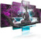 B&D XXL - Wandbilder XXL 100x50cm 5 tlg - Wand Deko Leinwand Bilder Groß Wanddeko Wohnzimmer Schlafzimmer Kunstdrucke Wasserfall Natur Baum Wald c-A-0021-b-o.