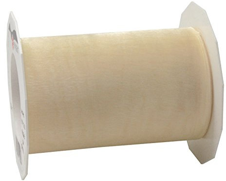Präsent C.E. Pattberg Sheer Organzaband créme, 25 m Geschenkband zum Einpacken von Geschenken, 112 mm Breite, Zubehör zum Dekorieren & Basteln, Dekoband