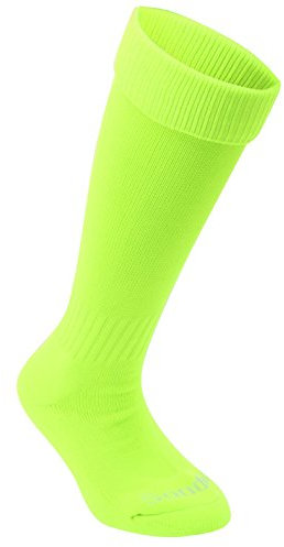 Sondico Kinder Fussball Socken Sport Struempfe Stutzen Stumpfstutzen Atmungsaktiv Fluo Gruen Mens 7-11