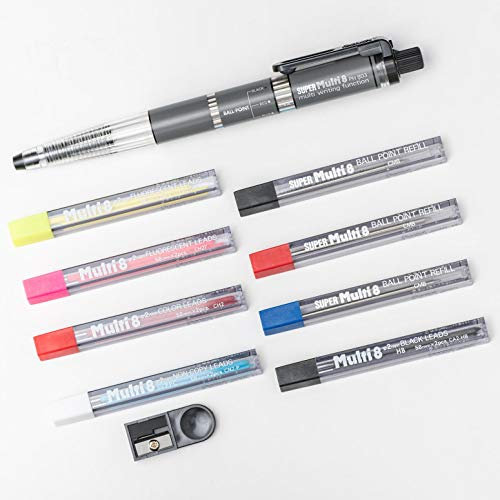 Pentel PH803ST Super Multi-8 Automatic Mechanical Pencil Set