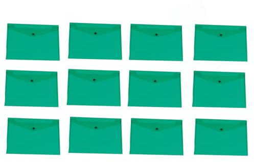 Q-Connect Dokumentenmappe aus Polypropylen, A4, Grün, 12 Stück