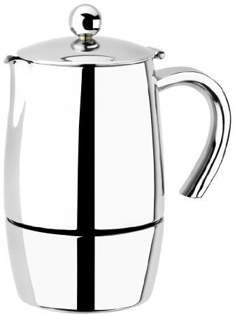 BRA Magna Cafetera, Capacidad 6 Tazas, Acero Inoxidable 18/10
