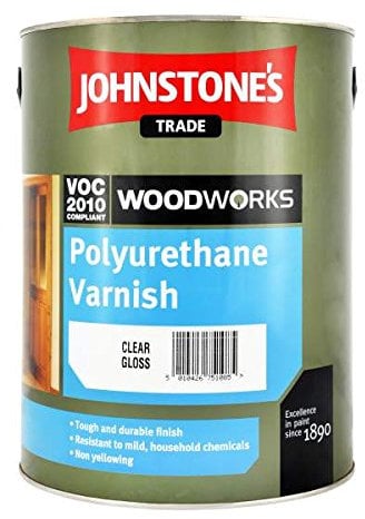 Johnstones Polyurethane Varnish Satin Clear 5L