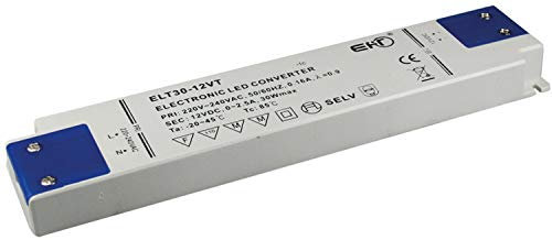 ChiliTec LED-Trafo 0,5-30 Watt, Transformator, Trafo, 12V, 2.5A, AC, Super SlimLine, 16x40x16mm, IP20