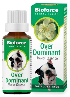 Animal Over-Dominant Flower Essence is designed for use with all types of animals to help provide balance for the naturally head-strong, stroppy and stubborn pets. Contains calming chamomile and fragrant bluebells, 30ml