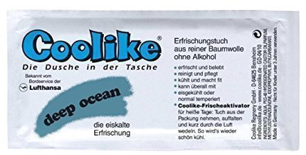 Coolike Erfrischungstücher aus reine Baumwolle Deep Ocean, 5er