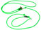 Mystique® Biothane Hunting Profi lautlos Umhängeleine 280cm Moxon mit Zugbegrenzung (6mm, neon grün)