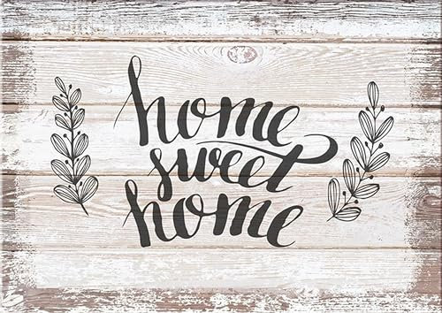 artissimo, Dekopanel, Deco Panel, ca. 30x20cm, PE5785-PA, Home sweet home, Bild mit Spruch, Spruchbild, Wandbild, Wanddeko, Wanddekoration