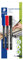 STAEDTLER permanenter Universalstift Lumocolor, wisch- und wasserfest, sekundenschnell trocken, nachfüllbar, Linienbreite 1 mm, 3 Marker blau/rot/schwarz auf Blisterkarte, 317-S BK3D