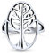 Large Open Oval Statement Family Wishing Tree Of Life Ring For Women For Wife Teen 925 Sterling Silver