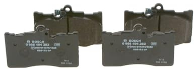 Bosch BP1124 - Brake Pads Car Front Axle - Bosch Quality - Reduced Noise and Dust - ECE-R90 Certified - Copper-Free - 1 Set of 4 Pads