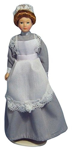 Dolls Houses - Figures - DP131 - Maid in Grey Dress Figure by STREETS AHEAD