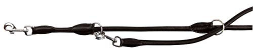 TRIXIE Active V-Leine, rundgen, L–XL: 2,00 m/ 13 mm, schwarz small/medium