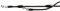TRIXIE Active V-Leine, rundgen, L–XL: 2,00 m/ 13 mm, schwarz small/medium