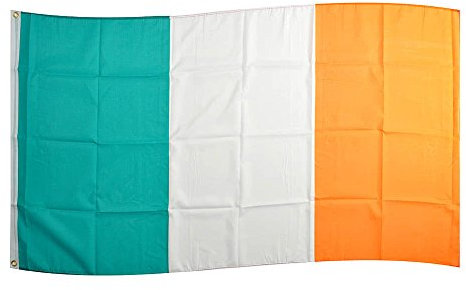 Flaggenking Irland Flagge/Fahne - wetterfest, weiß, 150 x 90 x 1 cm, 16897