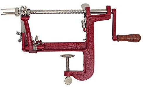 Johnny Apple Peeler VKP1011 Cast Iron Peeler, Red
