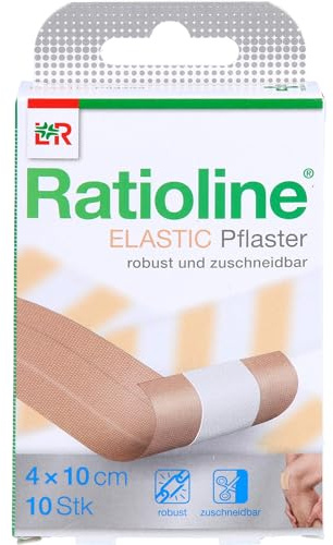 Ratioline elastic Wundschnellverband 4 x 10 cm, 1 St. Wundauflagen