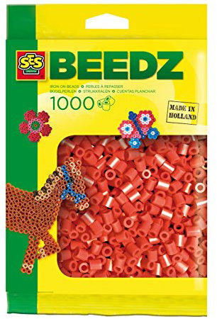 SES SES00702 - Perlen, 1000 Stück, rot