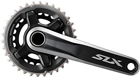 Shimano SLX MTB FC-M7000 Kurbelgarnitur 2x11-fach 34-24 Z. Schwarz Kurbelarmlänge 175 mm 2017 Kurbelsatz